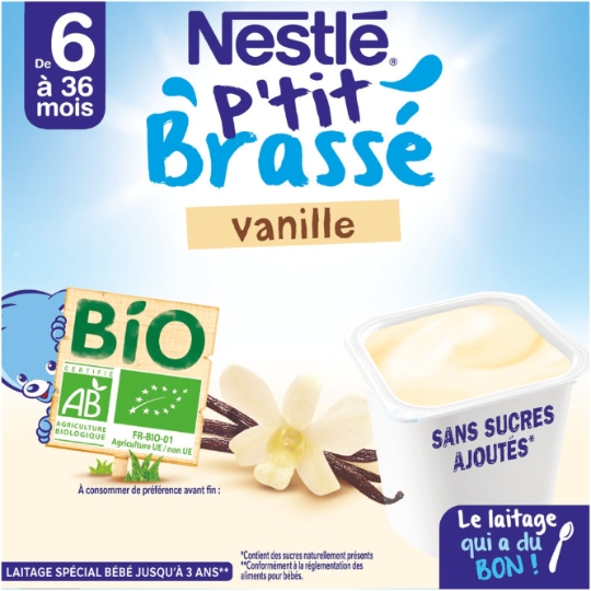 Lait bébé Liquide dès 6 mois vanille CARREFOUR BABY BIO : les 2 bouteilles  de 25cL à Prix Carrefour