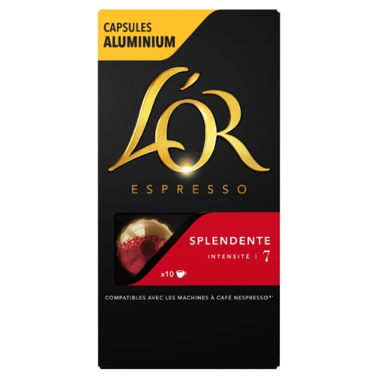 Pack de 10 capsules Maison du Café L'Or Espresso Splendente Intensité 7