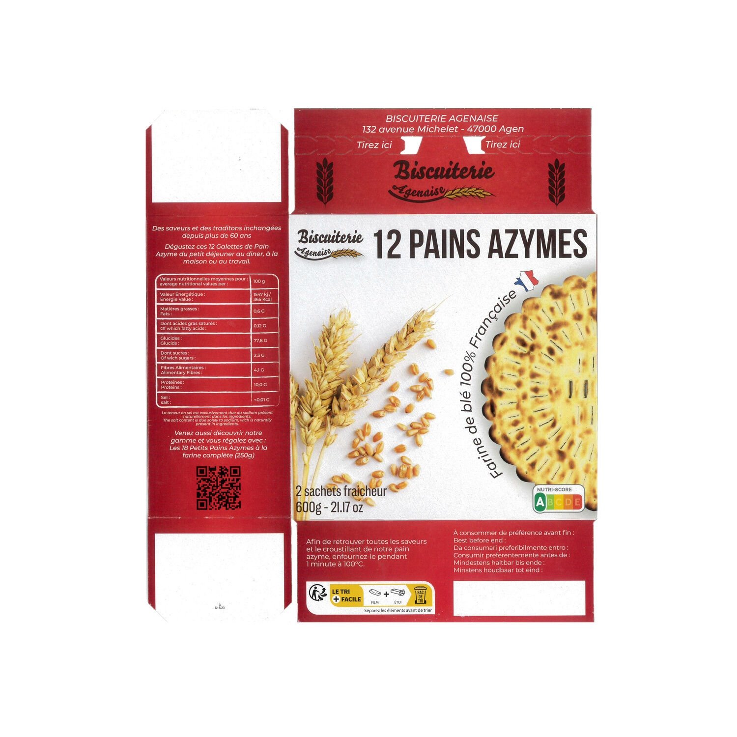 Petits Pains Azymes - Biscuiterie Agenaise