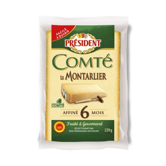 Comté Le Montarlier Aop President Le Fromage De 220g à Prix Carrefour 