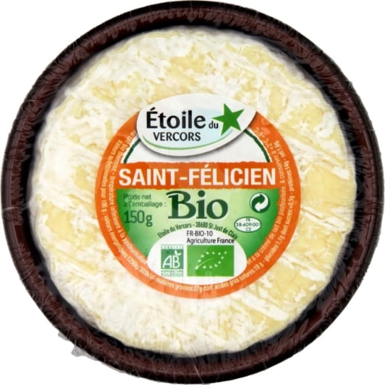 Fromage Saint Félicien Bio Etoile Du Vercors La Coupelle De 150g à Prix Carrefour 