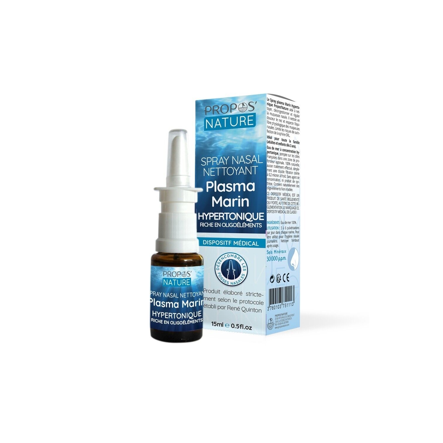 Spray nasal enrichi à l'eau de mer CARREFOUR BABY : le spray de