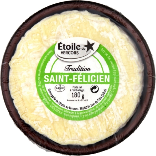 Fromage Saint Félicien Etoile Du Vercors La Coupelle De 180g à Prix Carrefour 