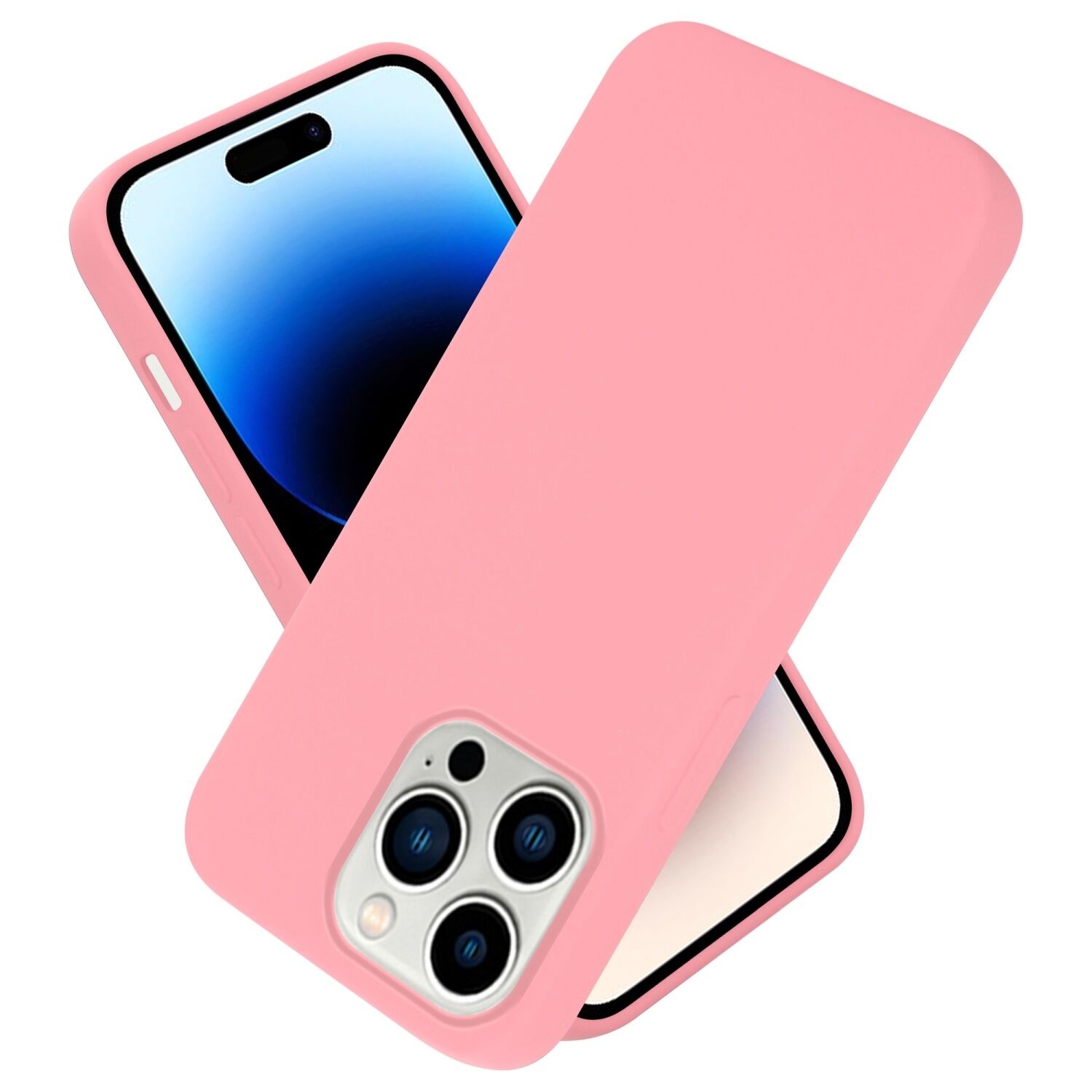 Coque Pour Apple Iphone 14 Pro En Rose Etui Telephone Housse Protection Tpu  Case Cover Cadorabo à Prix Carrefour