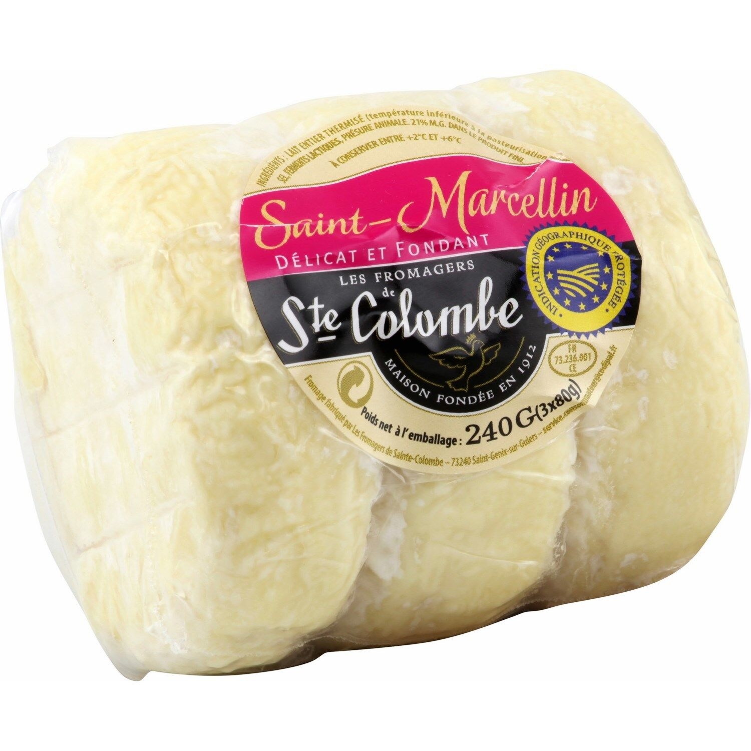 Saint Marcellin Igp Les From Ste Colombe Les 3 Fromages De 80 G à Prix Carrefour 