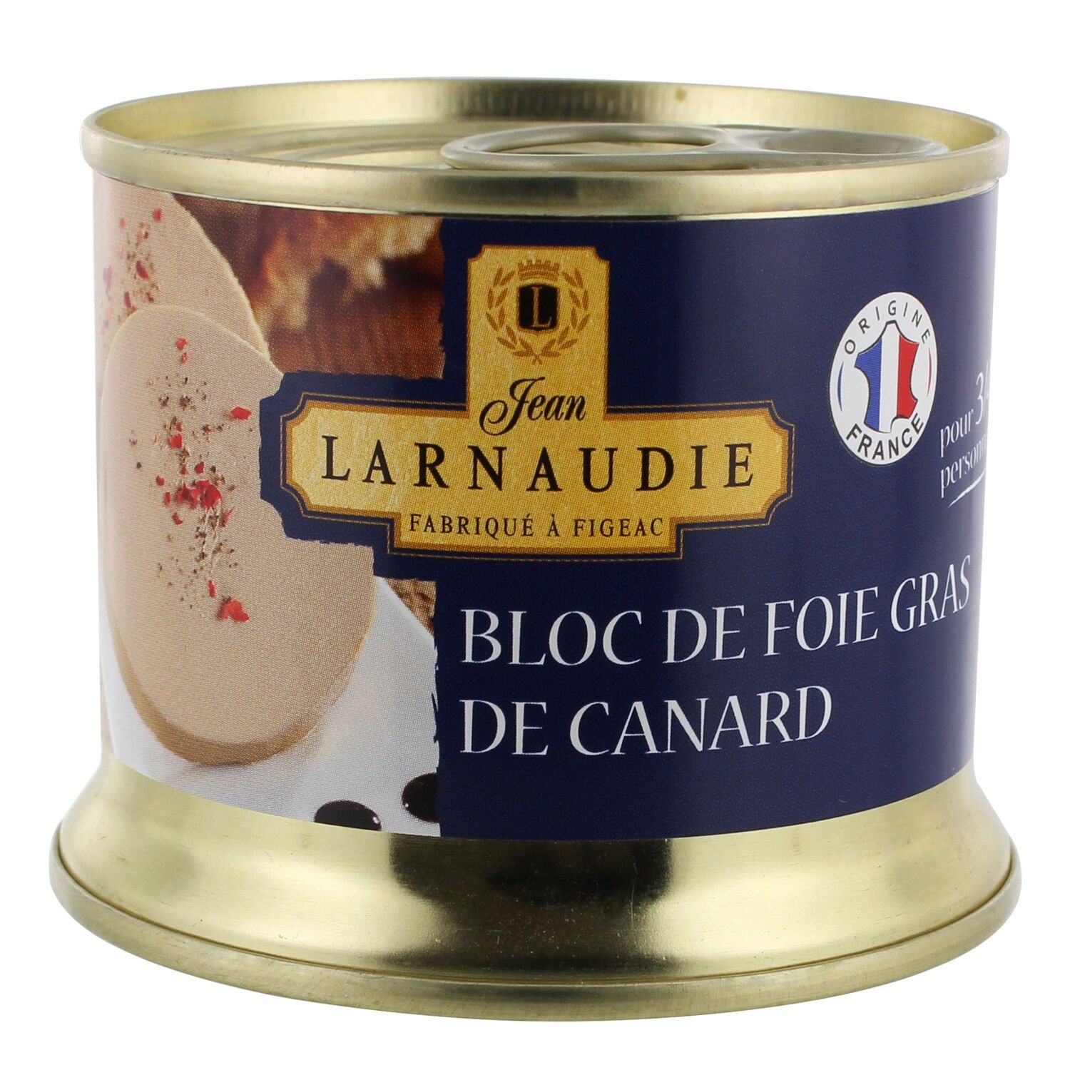 Bloc de foie gras de canard du sud ouest avec morceaux LABEYRIE : le bloc  de 535g à Prix Carrefour