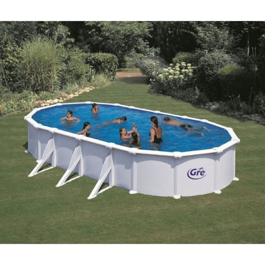 Kit piscine hors sol acier 7,30m x 3,75m x 1,32m : : Jardin