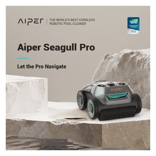 Aiper Robot De Piscine Sans Fil Seagull 800b Avec Kit De Nettoyage + Filet  Télescopique + Kit D'analyse De L'eau à Prix Carrefour