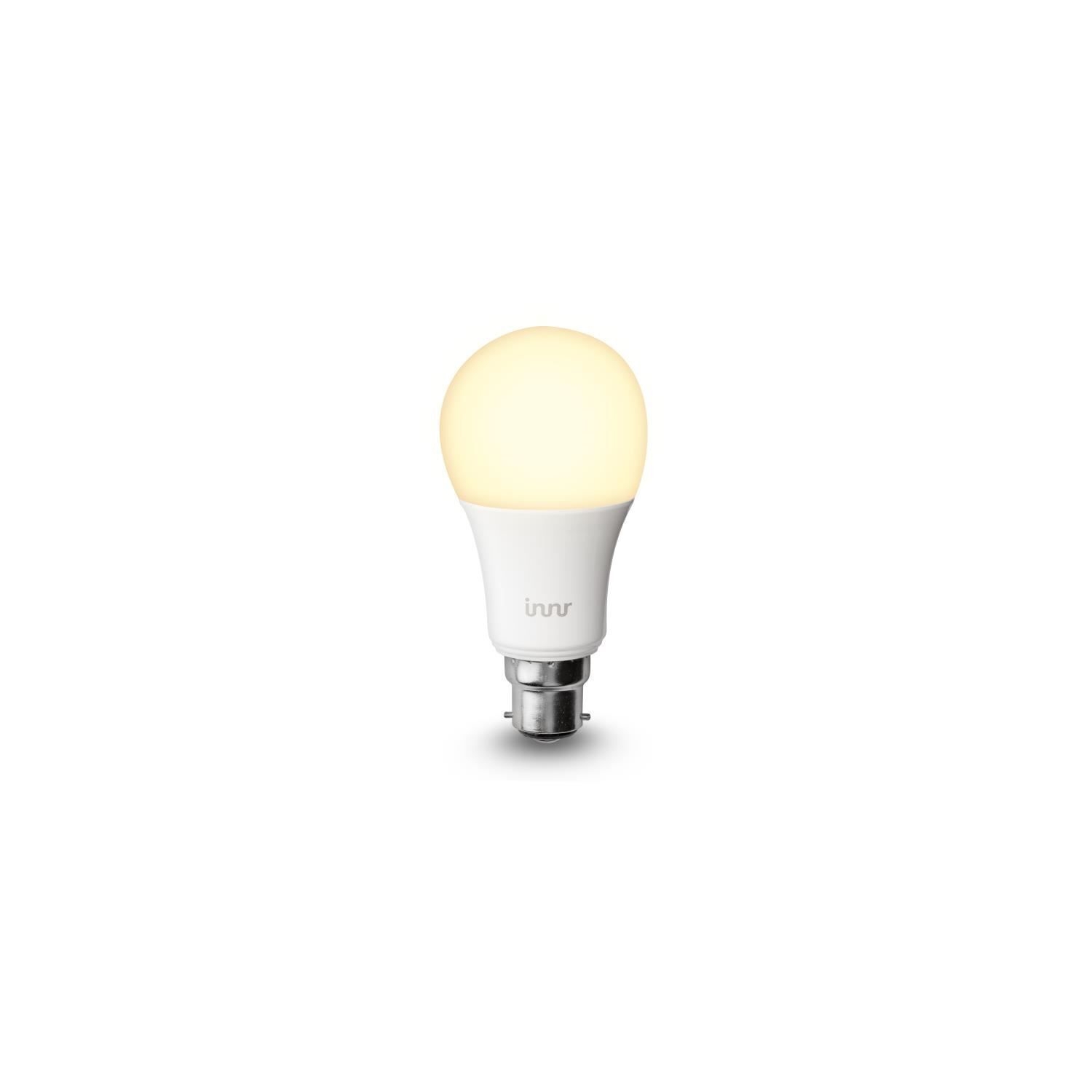 Innr ampoule connectée b22 - zigbee 3.0 - pack de 2 ampoules blanc chaud -  2700k intensité réglable. TBD Pas Cher 
