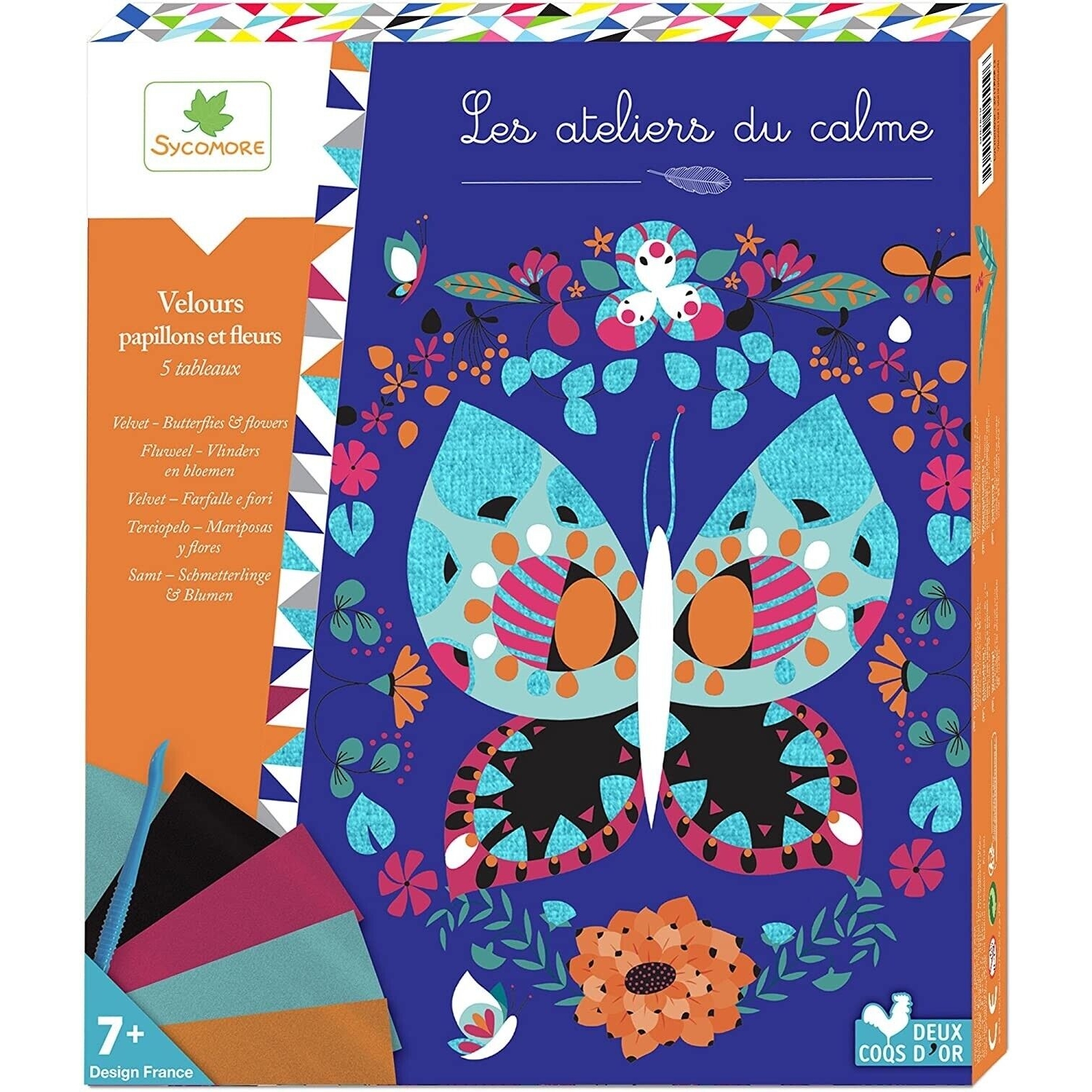 Les Ateliers Du Calme Tableaux Velours Papillons Et Fleurs - Sycomore à  Prix Carrefour