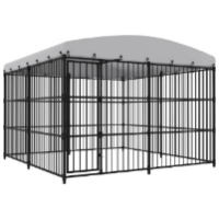 Chenil Extérieur Cage Enclos Parc Animaux Chien D'extérieur Avec Toit Pour  Chiens 450 à Prix Carrefour