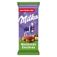 Tablette de chocolat au lait Gianduja noisettes CARREFOUR EXTRA