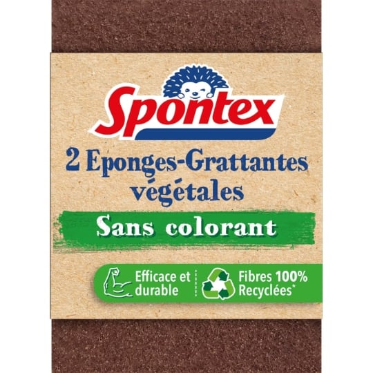 Lot De 12 Packs De 2 Gratte-eponge Stop-graisse - 24 Éponges Spontex à Prix  Carrefour