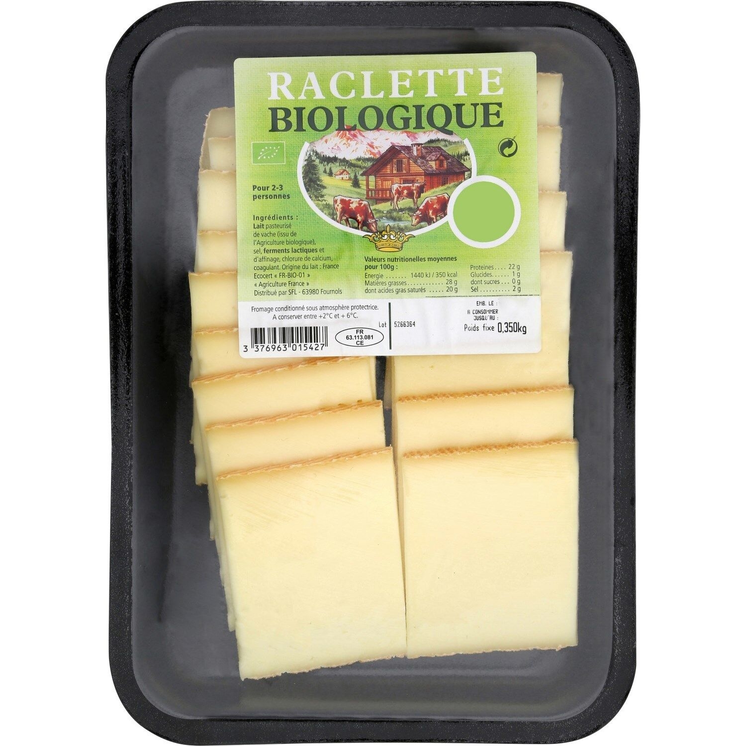 Kit Raclette (fromage BIO) - Ma Ferme En Ville