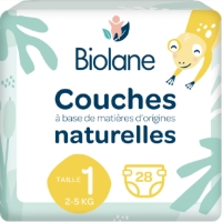 Couches bébé taille 2 : 3-6 kg natural touch LOTUS BABY : le paquet de 29  couches à Prix Carrefour