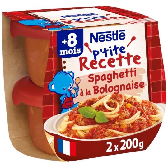 Plat bébé 6 + mois tomates pâtes P'tit Souper - Nestle - 200 g